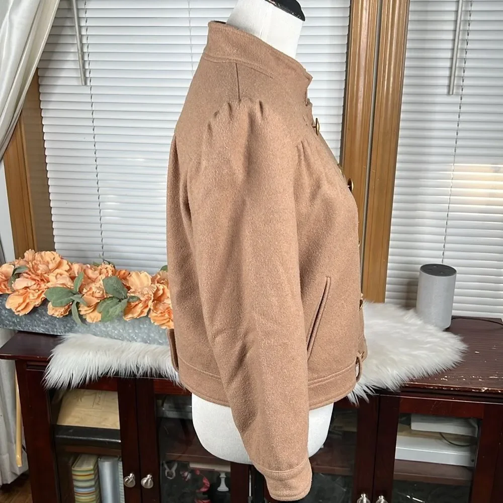 Anthropologie Idra Piloted Bomber Wool Jacket Coat Size 8